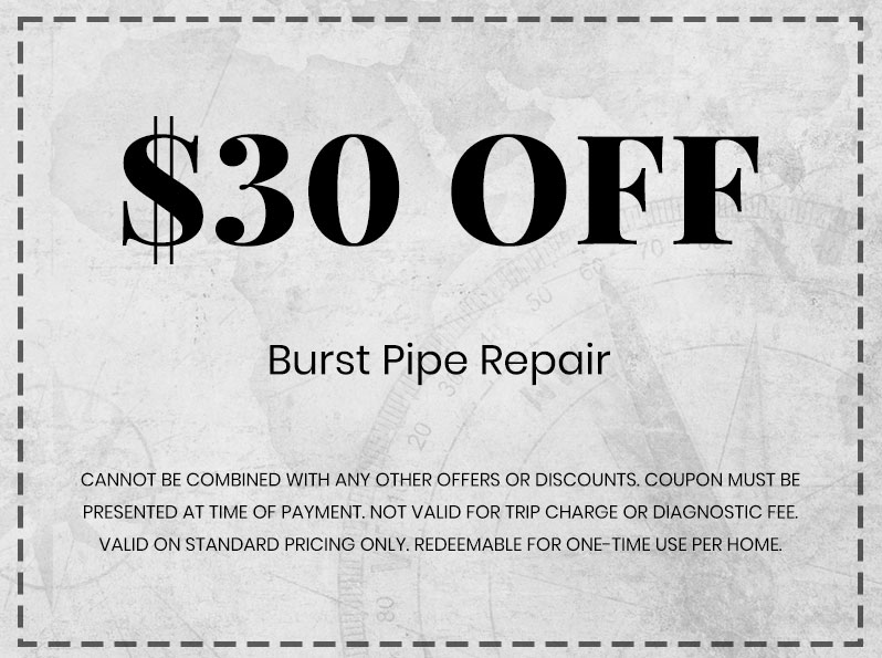 Discounts on Burst Pipe Repair