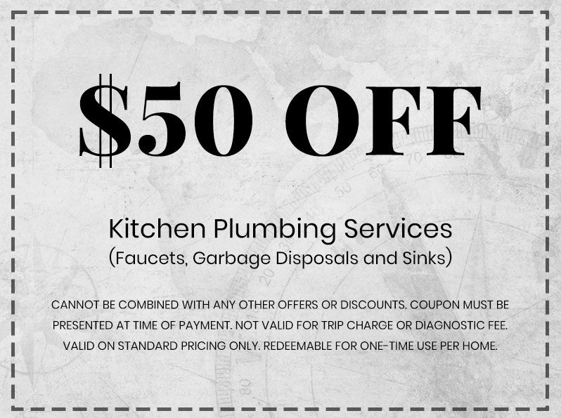 Discounts on Kitchen Plumbing Services