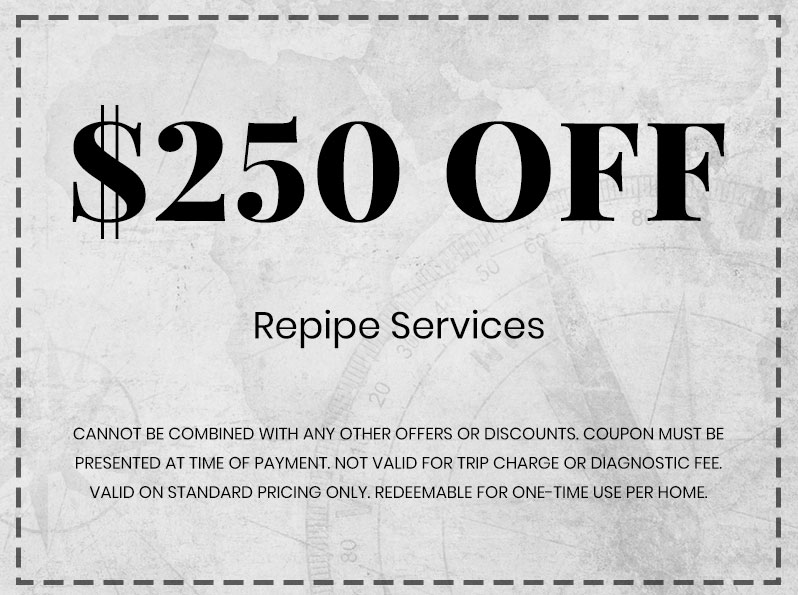 Discounts on Repipe Services