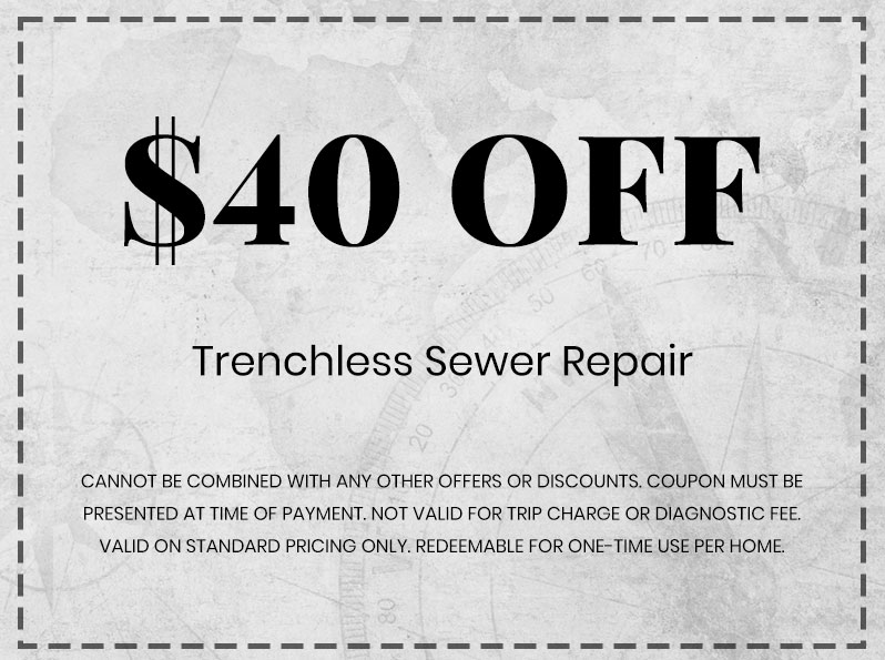 Discounts on Trenchless Sewer Repair