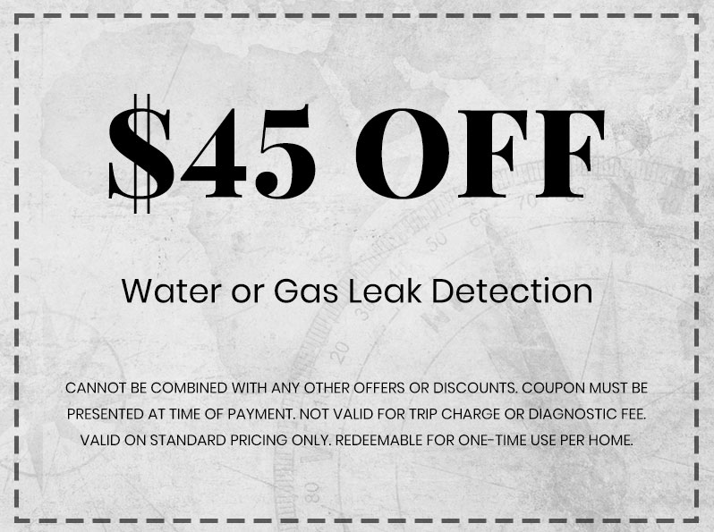 Discounts on Water or Gas Leak Detection