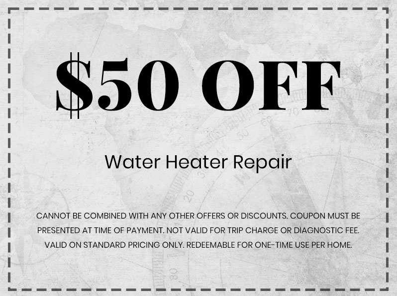 Discounts on Water Heater Repair