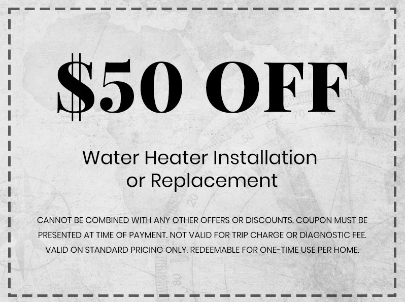 Discounts on Water Heater Installation or Replacement