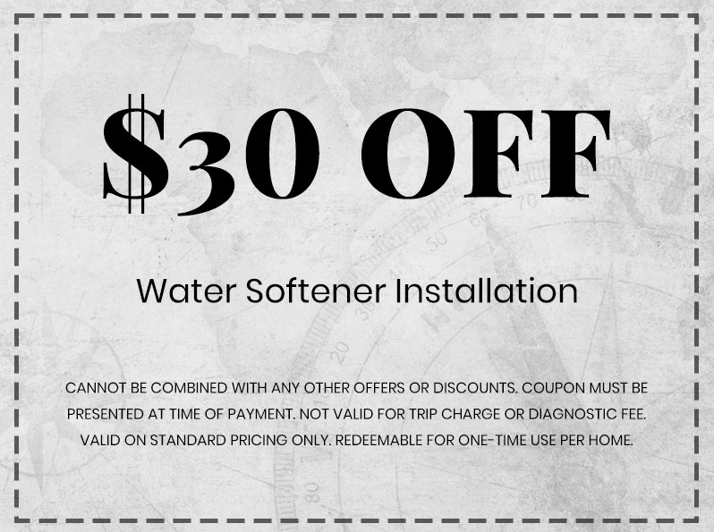 Discounts on Water Softener Installation